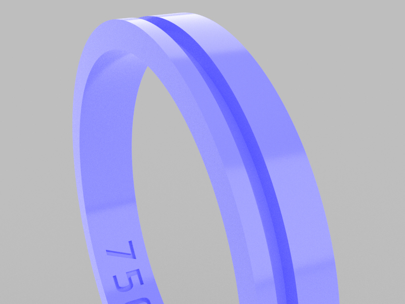 19mm STRAIGHT SURCADE Ring – 3×1.2mm Internal STRAIGHT - Image 2