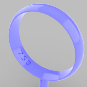 Classic Wedding Ring 18MM - Half Round 4×1.2mm Internal ANATOMICAL.