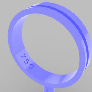 19mmSTRAIGHT SURCADA Ring – 4×1.2mm Internal STRAIGHTRETA Interna