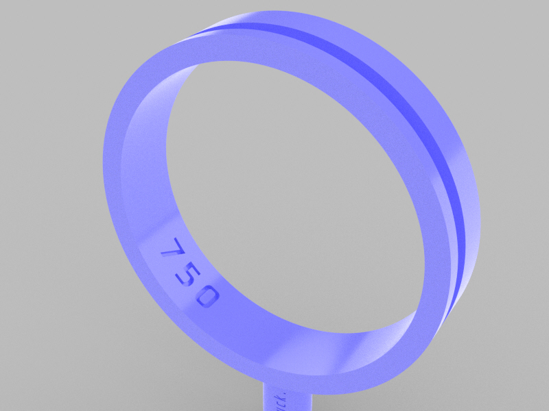 19mmSTRAIGHT SURCADA Ring – 4×1.2mm Internal STRAIGHTRETA Interna