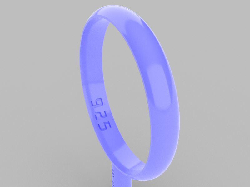 Classic Wedding Ring – Half Round 3×1.2mm Internal ANATOMICAL. - Image 2