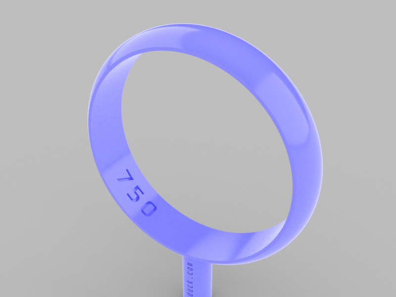 Classic Wedding Ring 18MM - Half Round 4×1.2mm Internal STRAIGHT.