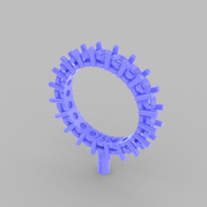 Endless  Ring 16mm,  3mm diameter stones, round cut.