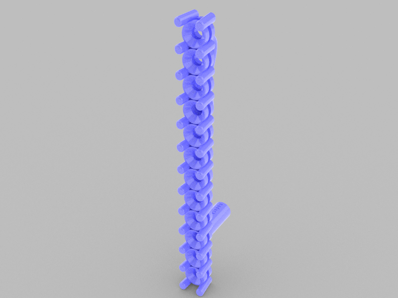 3mm Linear Pendant – 12 Stones.