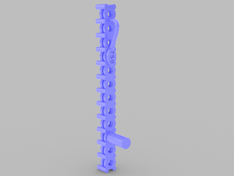 3mm Linear Pendant – 12 Stones. - Image 2