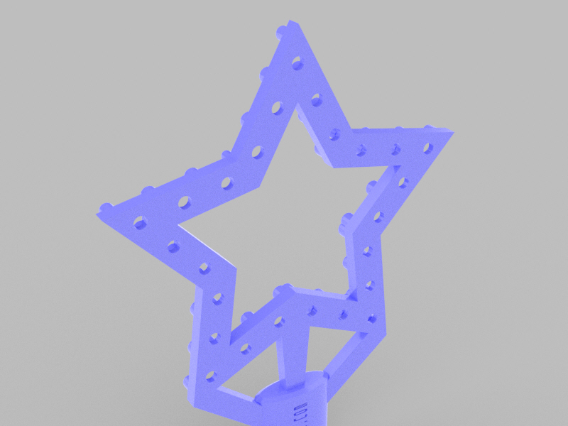 Star Pendant – 25 Stones 1pt, 1.3mm Diameter. - Image 2