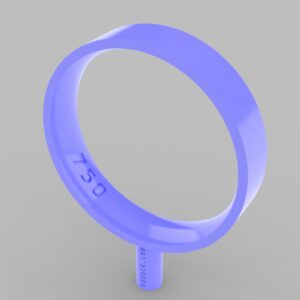 STRAIGHT 17mm Wedding Ring – 4×1.2mm Internal ANATOMICAL