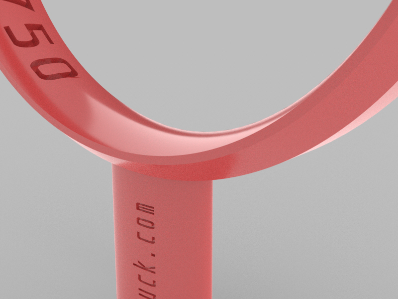 Beveled Ring – 3×1.2mm Rectangular with 45° Corner – 17mm Ring – Anatomical - Image 3