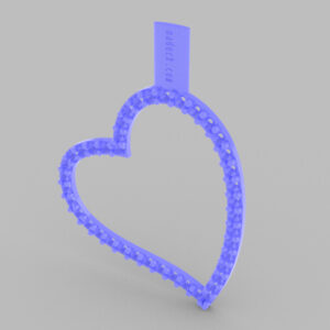 Heart Pendant - 42 Stones 1pt, 1.3mm Diameter.