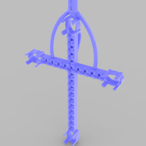 Cross Pendant – 6x4mm Ovals and 23 2mm Diamonds and stones.