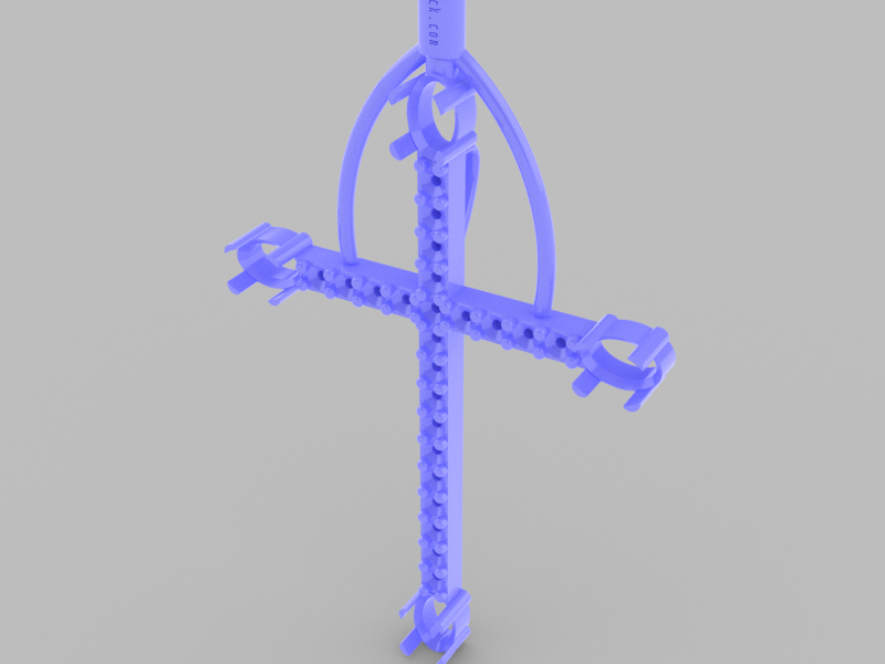 Cross Pendant – 6x4mm Ovals and 23 2mm Diamonds and stones.